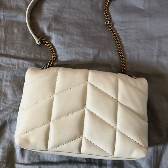 NEW Saint Laurent mini quilted puffer Lou Lou crossbody bag - Picture 2 of 8